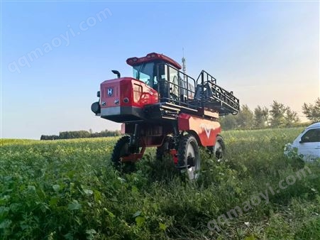 3WPZ-2000华玺自走式玉米打药机农用大型四轮打药车